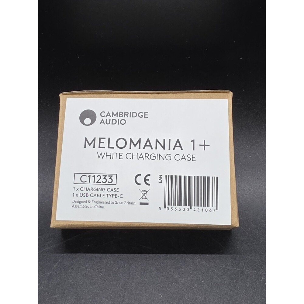 Cambridge Audio Melomania 1+ White Charging Case + USB Type C Cable New In Box